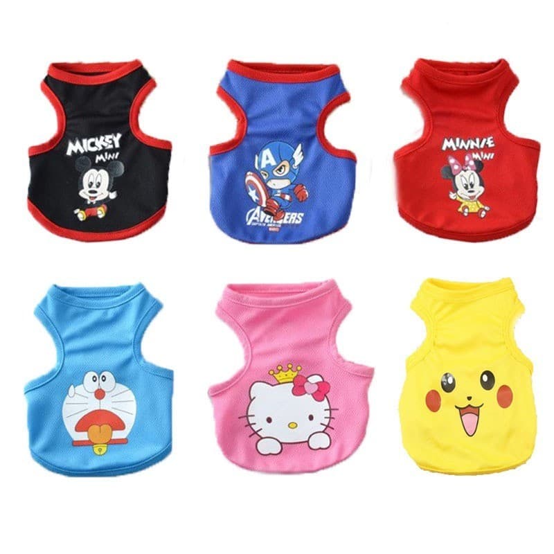 Roupas Para Animais De Estimação Cães Primavera E Verão Colete Pequeno Cachorro De Pelúcia Animal Virou Engraçado