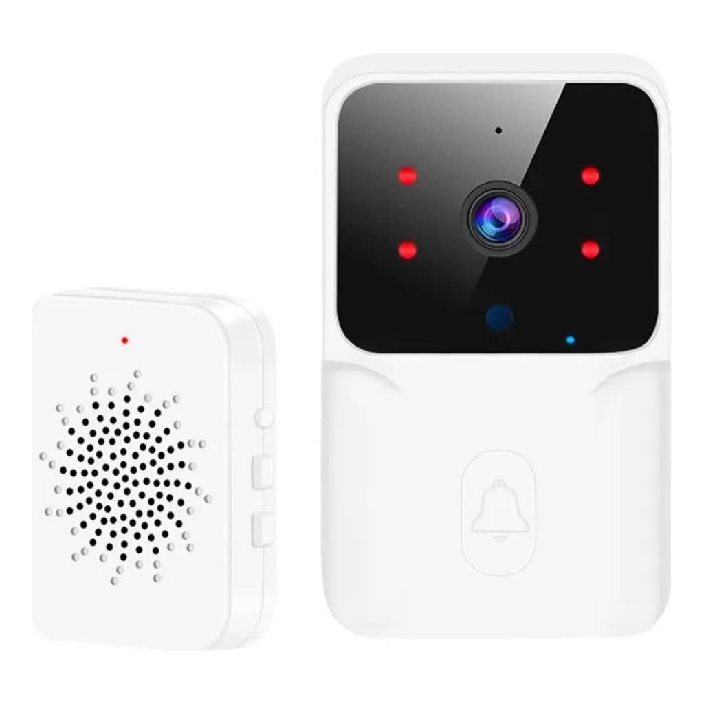Campainha Sem Fio Inteligente Com Interfone Câmera Wi-fi Resendencial