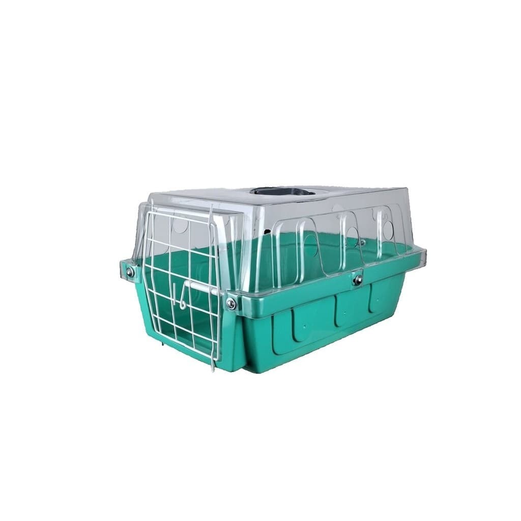 Caixa De Transporte Pet Transparente/Verde