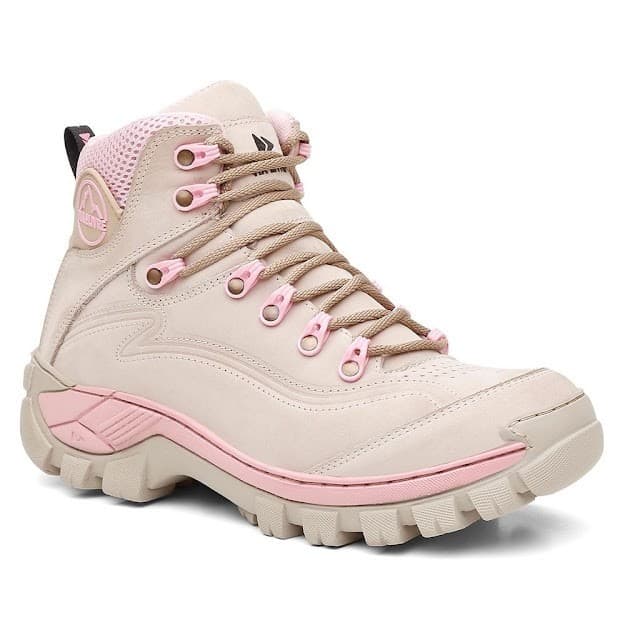 Coturno Feminino Casual Rosa Estiloso Moderno Via Livre