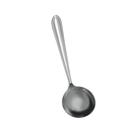 Concha Para Feijão/ Sopa  Aço  Inox  Silver 20cm  Resistente
