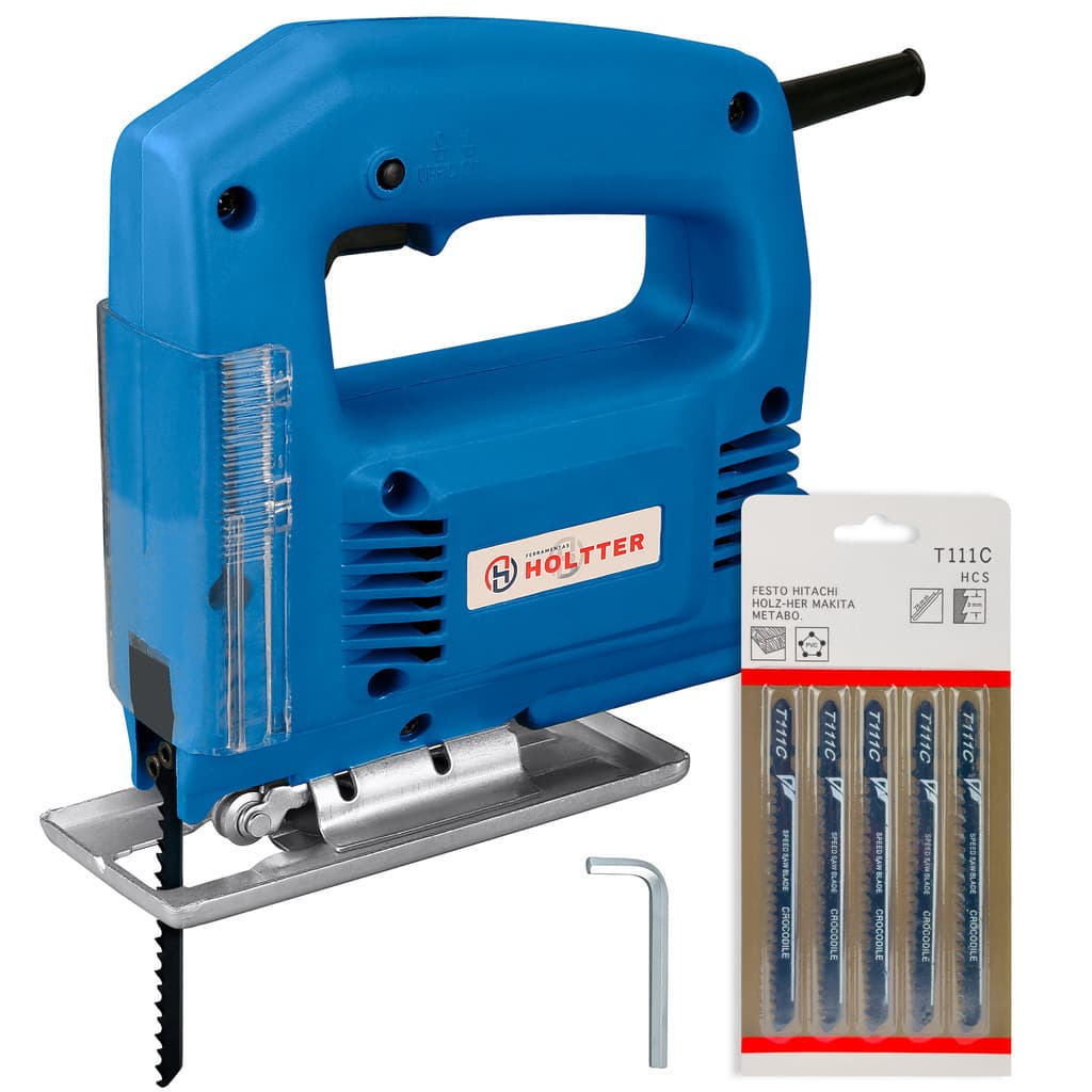 Serra Tico Tico 400w 3000rpm 110V 220V  Base Ajustável Com Lamina Corta Madeira Plastico Metal fino