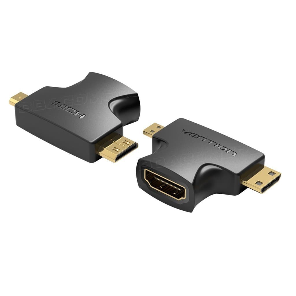 Adaptador Micro HDMI para HDMI e Mini HDMI para HDMI Vention