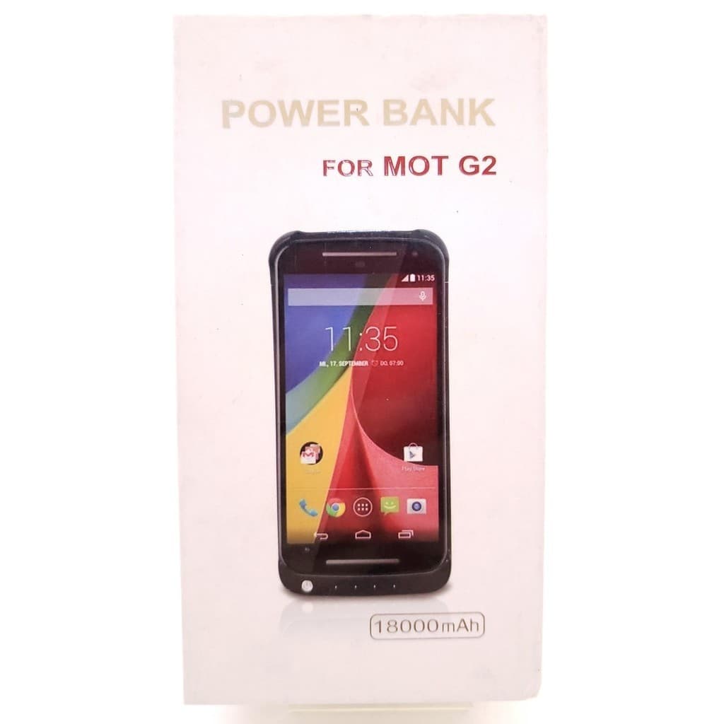 Capinha Carregadora Carteira Para Moto G2 Branca Celular