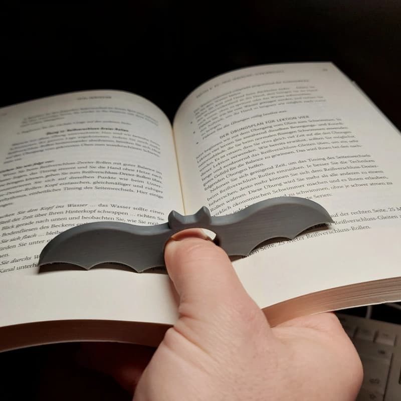 Anel Trava pagina Livro MORCEGO Leitura Bibliocanto Suporte para Livros Apoio