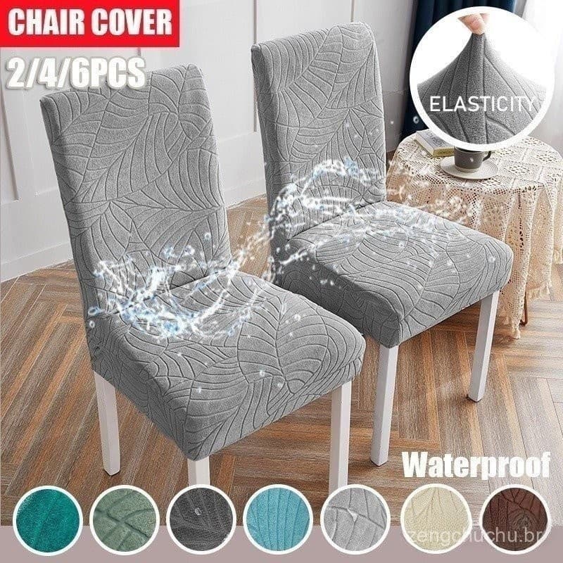 Conjunto de Cadeiras de Jantar Miss.YE Móveis para Animais de Estimação Impermeáveis Jacquard Spandex Cobre Elástico Con