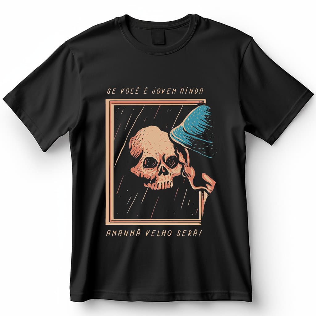 Camiseta Chaves Senhor Madruga Espelho Blusa Camisa 100% Algodão top