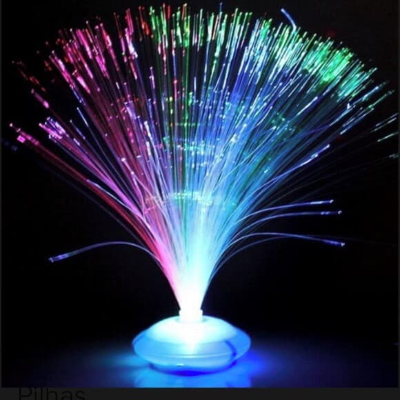 Abajour Luminária Fibra Ótica