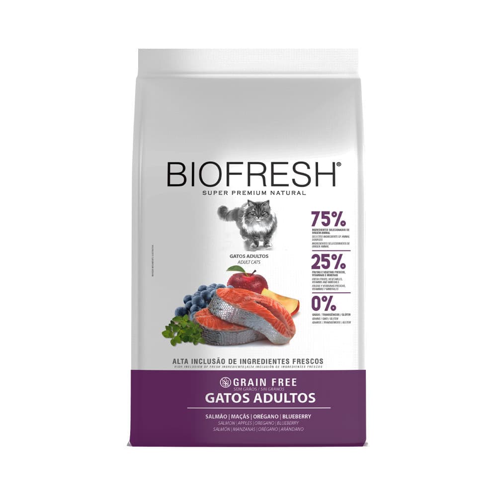 Ração Biofresh para Gatos Adultos sabor Salmão 400g