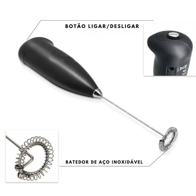 Mini Mixer Misturador De Bebidas Portátil