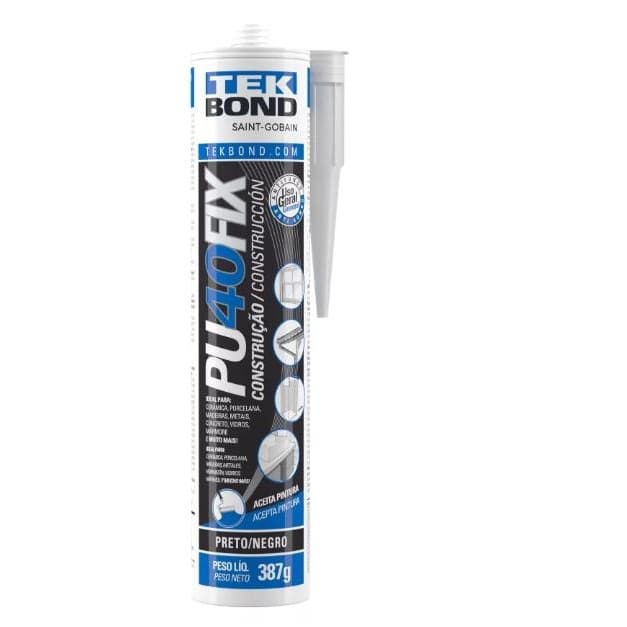 Selante Pu40 Preto Cartucho 387g Tekbond Ef