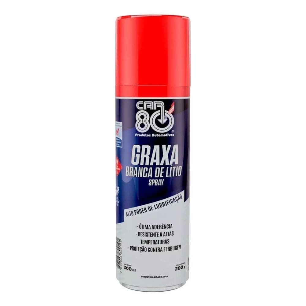 Graxa Branca de Litio Spray Car80 300ml