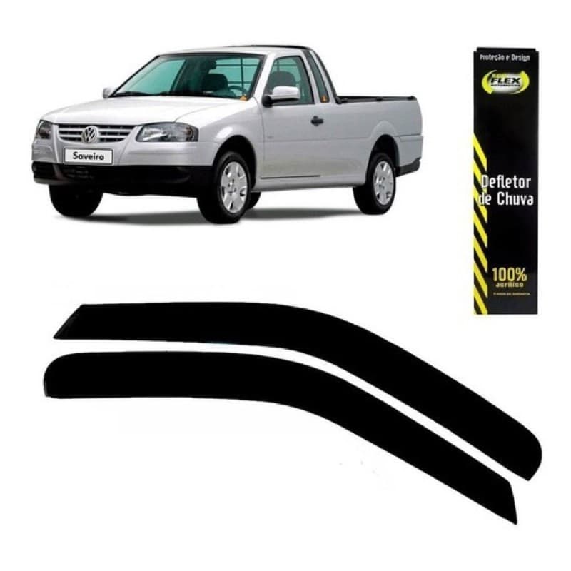 Calha De Chuva Defletor Saveiro G2 G3 G4 1998 a 2011 Ecoflex 30005a