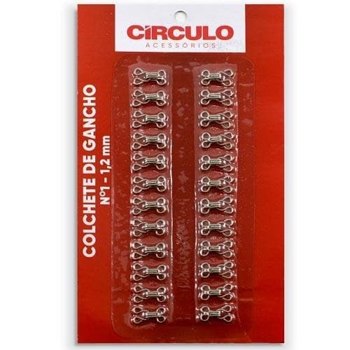 Colchete de Gancho Nº 01 com 24 Unidades - Círculo