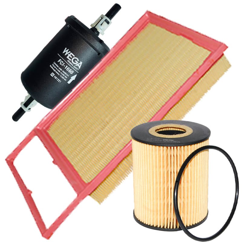 KIT FILTRO AR DO MOTOR OLEO E COMBUSTIVEL PUNTO MOTOR E-TORQ 1.6 E 1.8 2010 2011 2012 2013 2014 2015 2016 2017