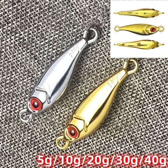[ 5g~ 40g ] Jig Isca De Pesca Biomimética METAL 3D