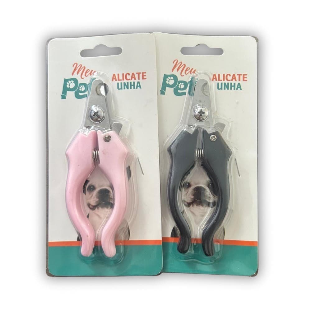 Alicate Cortador de Unha Pet Meu Pet Cães e Gatos Cores Variadas