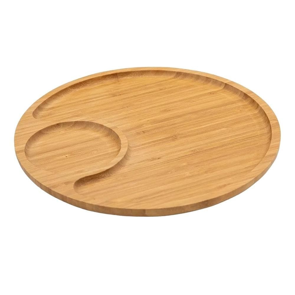 Petisqueira Redonda Mdf Cor Natural