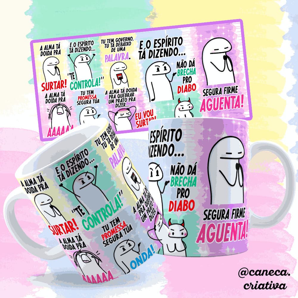 Caneca Personalizada A Alma tá doida Flork