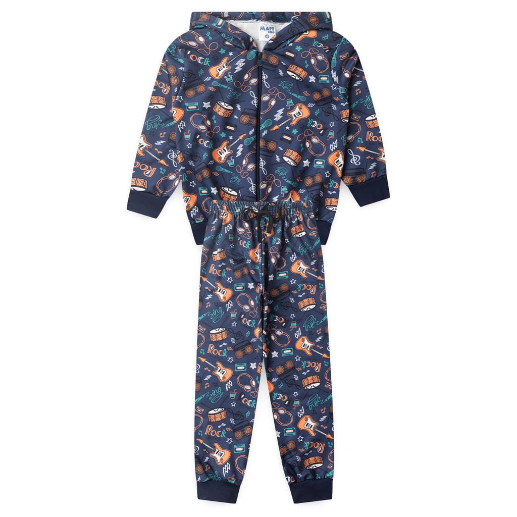 CONJUNTO INFANTIL SUBLIMADO - MAFI KIDS MARINHO