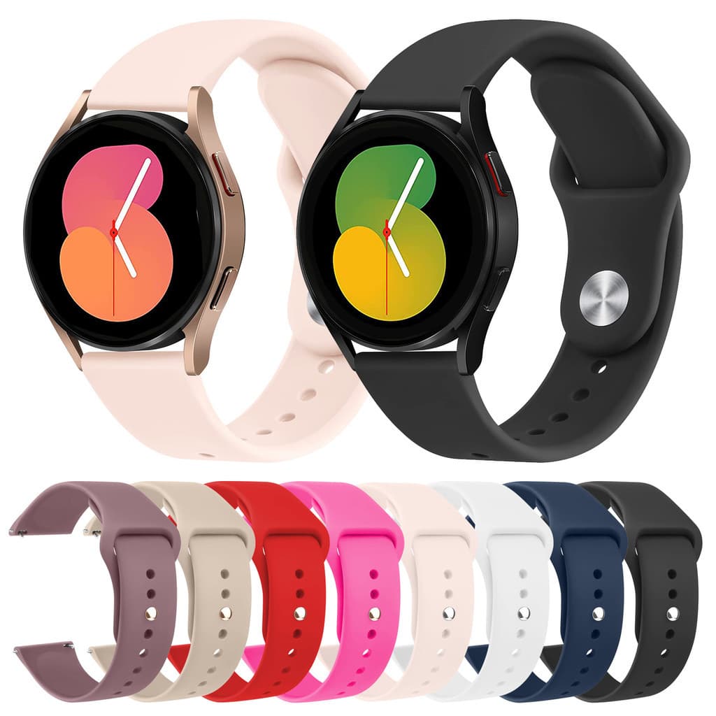 Pulseira 20mm Silicone para Smartwatch Samsung Galaxy Watch Active 2 / Amazfit Bip GTS 4/3/2 mini
