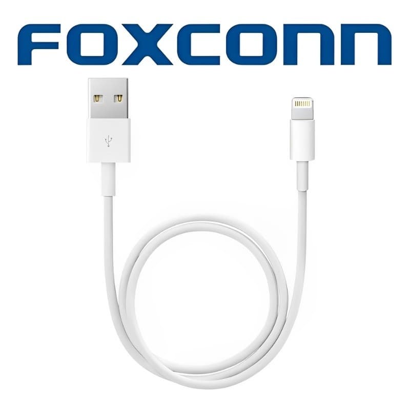 Cabo de Celular Usb Foxconn Carregamento Rápido/Dados de 1m para iPhone 14 13 12 Pro 11 Xs Xr 8 7 6 Plus Max Mini