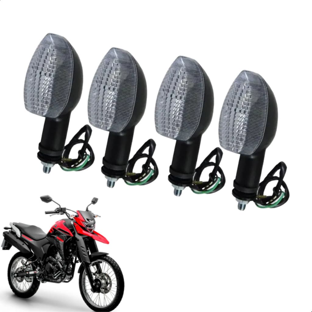 Pisca Seta Moto Para Fazer Lander Lente Cristal Kit Com 4 Unidades
