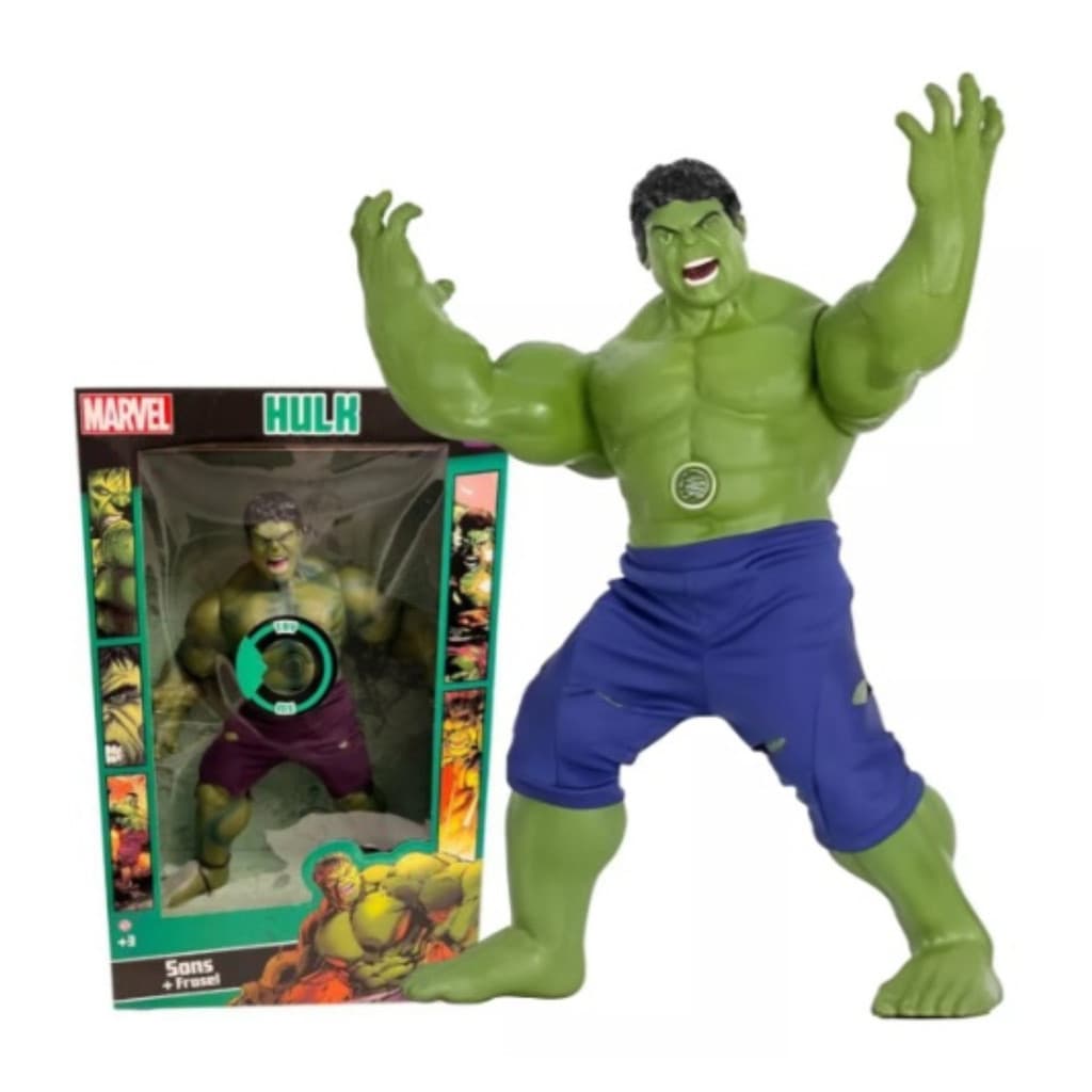 Boneco Vingadores 50 Cm Hulk Capitão América Homem de Ferro