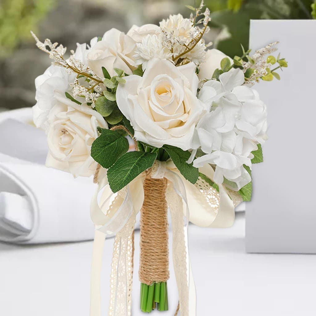 [sfhwrwk] Bouquet De Casamento Para Noiva Artificial Rosas Festa De Formatura Do Dia Dos Namorados Aniversário Duche Nupcial