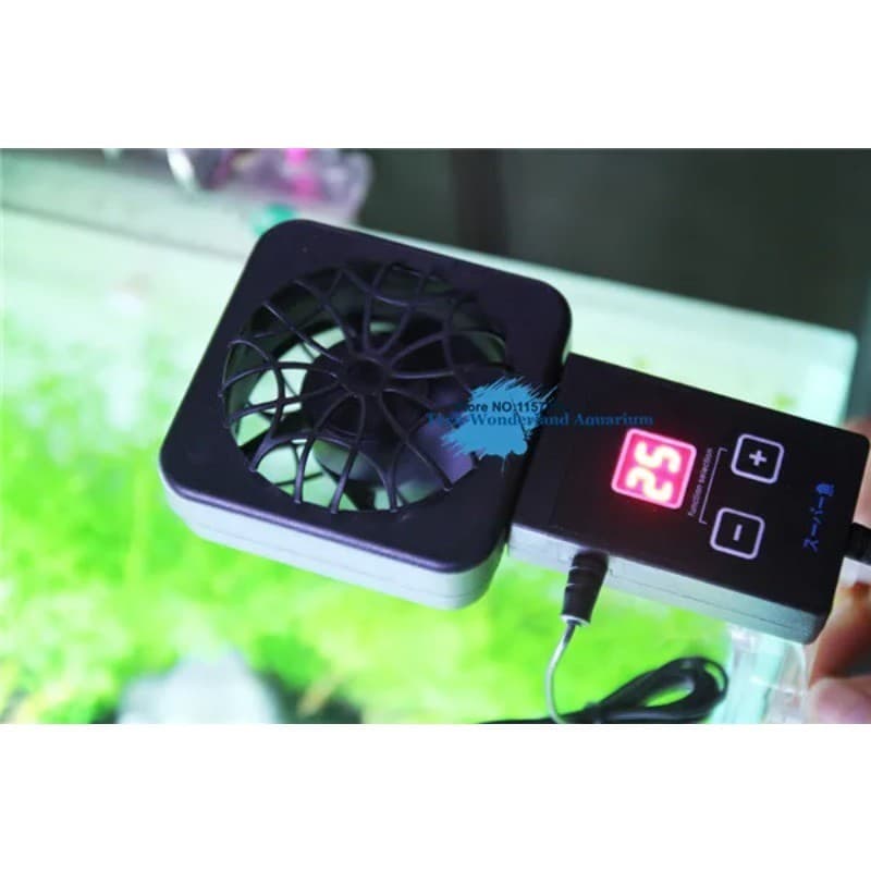 1110-240V Mini nano Clipe Pendurado No sensor Do Ventilador De Resfriamento Automático De Parada De Temperatura Aquário Tanque De Peixes Da Planta De Água