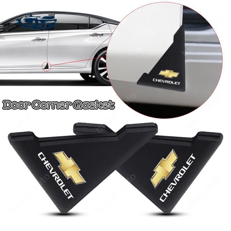 [Oferta 锟斤拷 2/4 Pcs Chevrolet Silicone Anti-Collision Corner Car Door Protector Decora莽茫o Acess贸rios P