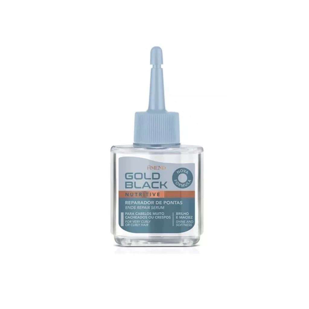 Reparador Amend Gold Black Nutritivo 30ML Brilho E Maciez