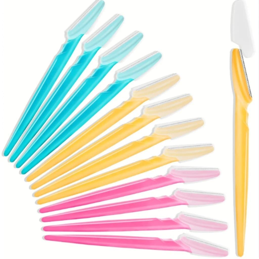 Baratinha KIT 36 lâminas Sobrancelha e Rosto Navalha Depilação design Novidade