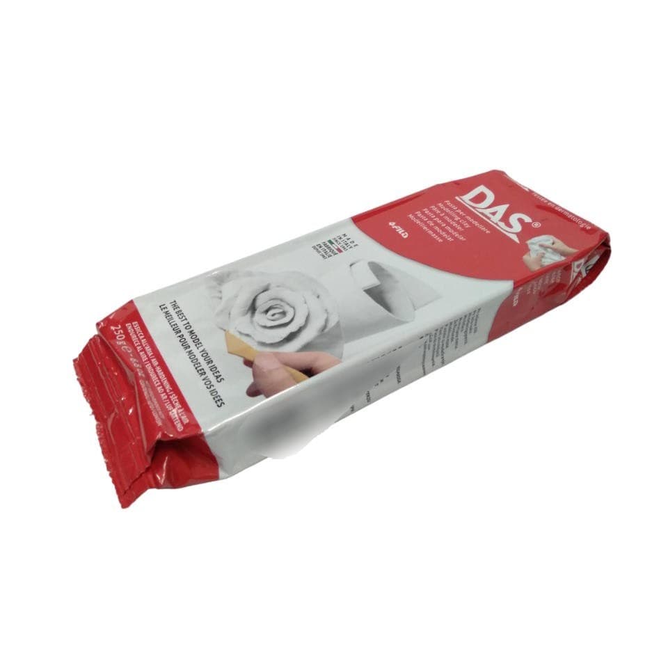 Massa de modelar DAS Branca 250g - ceramica fria cor branca