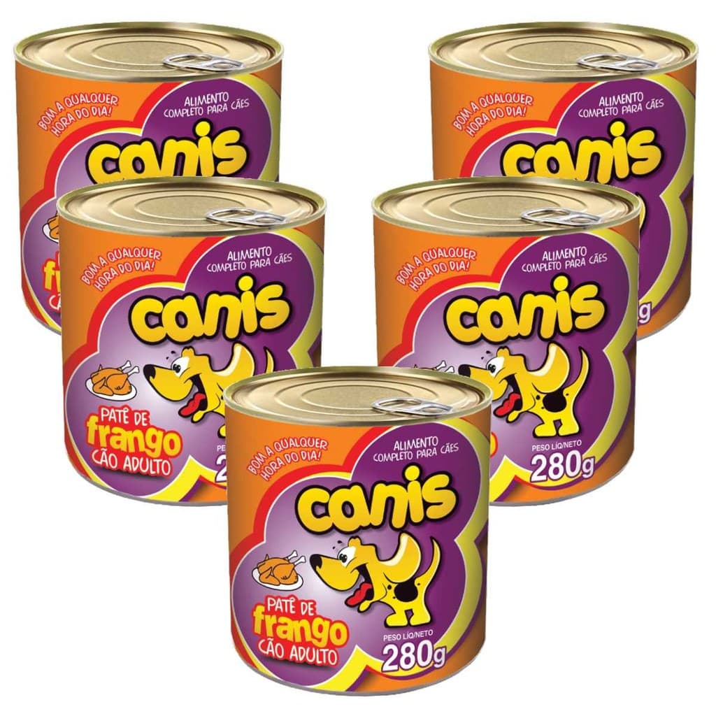 Ração Sache Para Cachorro Canis Adulto Frango 280gr Kit5un