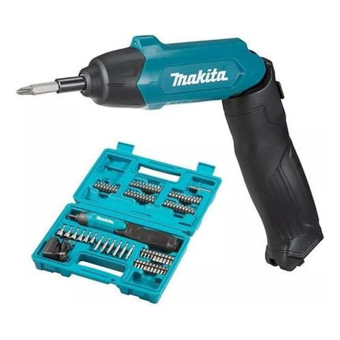 Parafusadeira Bateria 3,6V Bivolt DF001DW Maleta 81 Peças Makita