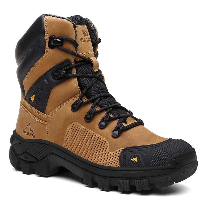 Bota Coturno Vegas Masculino Cano Médio Mostarda Casual Via Livre