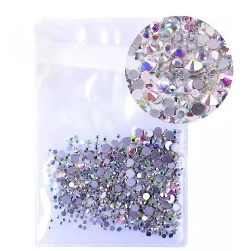Kit Pedrarias Jóias Hotfix Unhas Strass Decoração 1440 Peças
