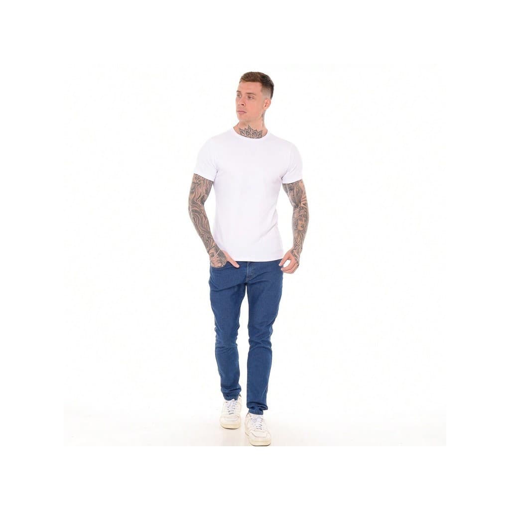 Camisa Justa Americana Canelada Gringa Manga Curta