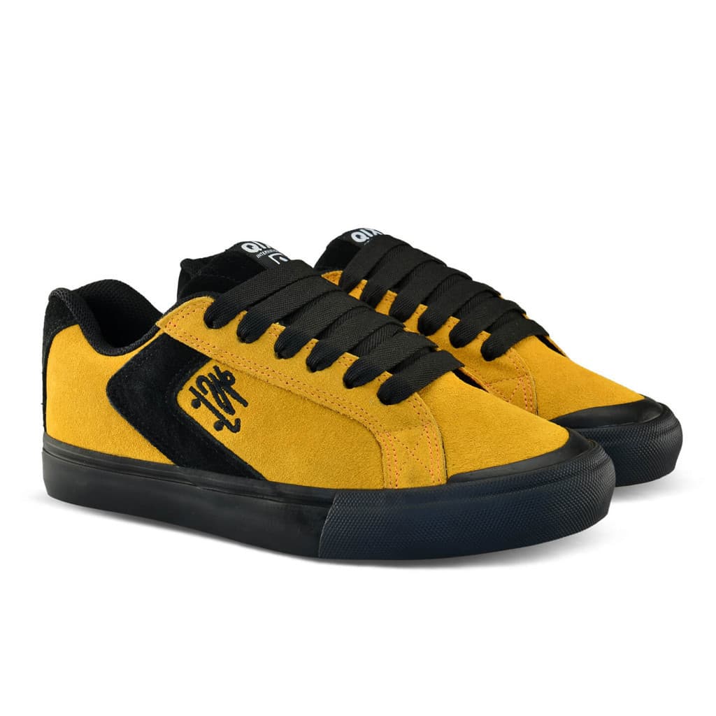 Tênis QIX Chorão Park by Luizão Original Skatista Mostarda Cano Baixo Casual