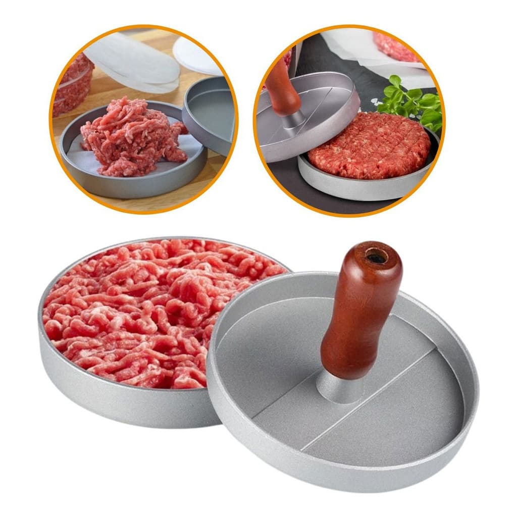 Modelador De Hamburguer Molde Forma De Aluminio Gourmet