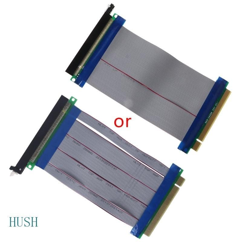 HUS PCI-E 16X A 16X Extensão Riser PCIe 16X Para Adaptador Placa Extensora Express Flexível