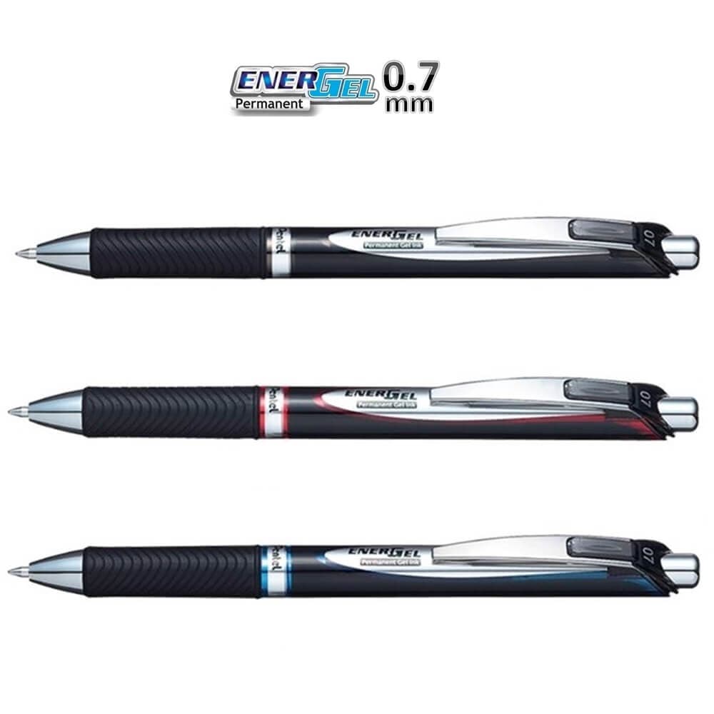 Caneta Energel Permanente Gel Ink Retratil 0.7mm BLP77 - Pentel