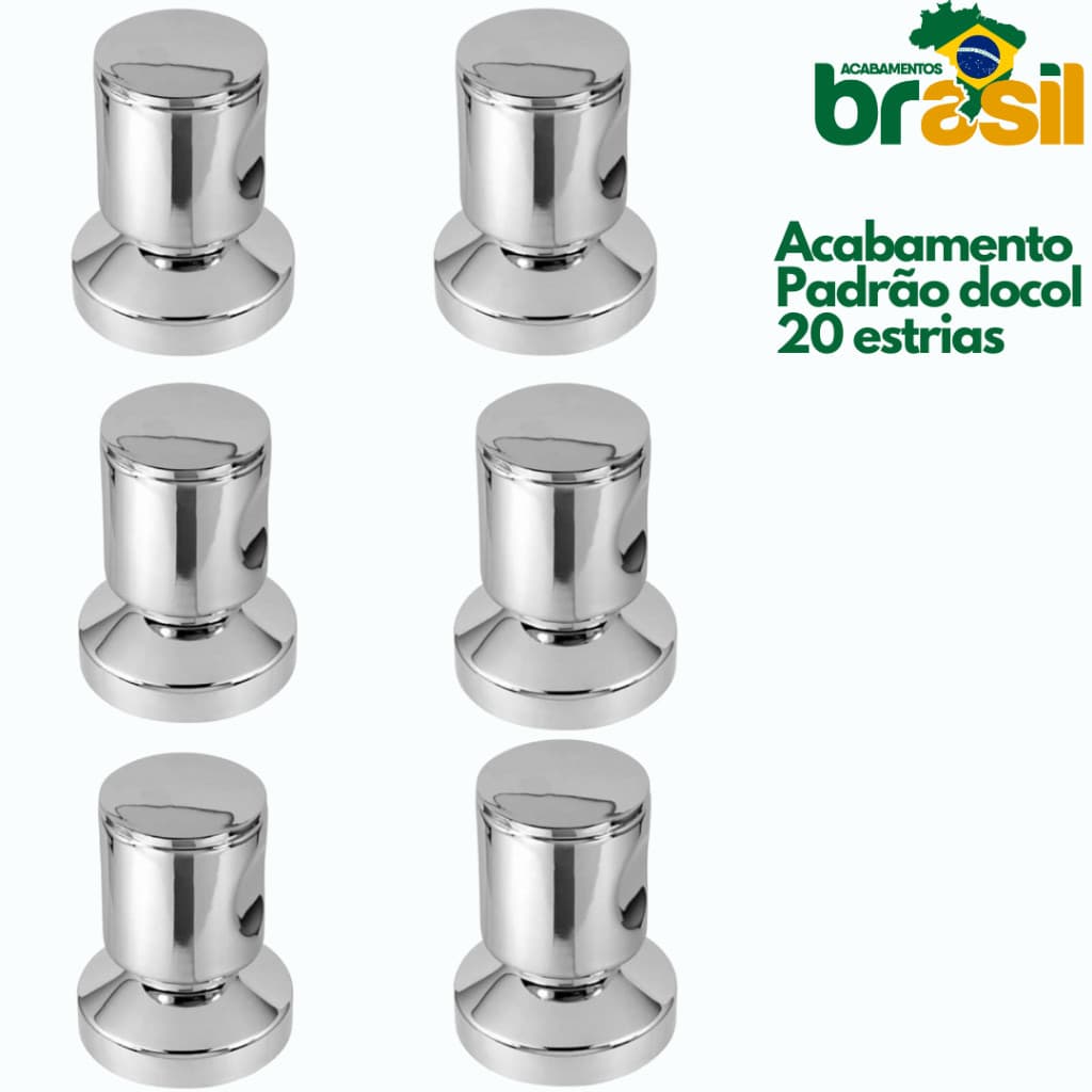 acabamento Registro Metal C42 Padrão Docol Similar kit 6 Acabamentos