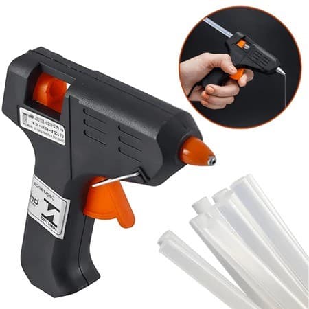 Pistola de Cola Quente Bivolt Para Cola Fina 7mm 20W - Bico emborrachado