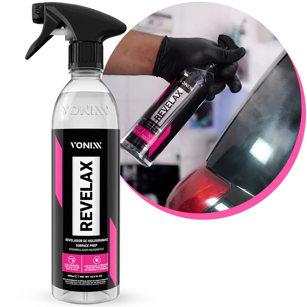 Revelador De Hologramas Swirls Spray Removedor De Silicone Revelax Vonixx 500ml