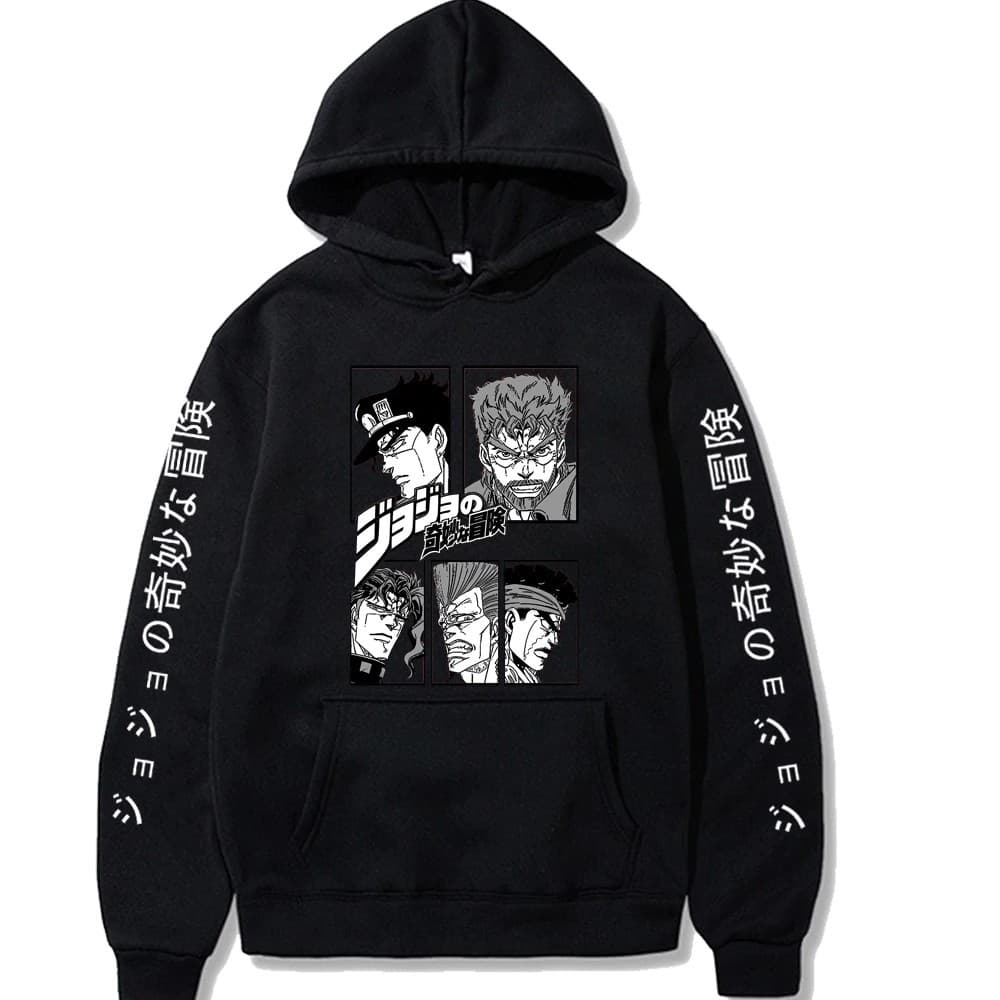 Moletom Canguru Jojo Bizarre Adventure Blusa De Frio Anime Japonês.