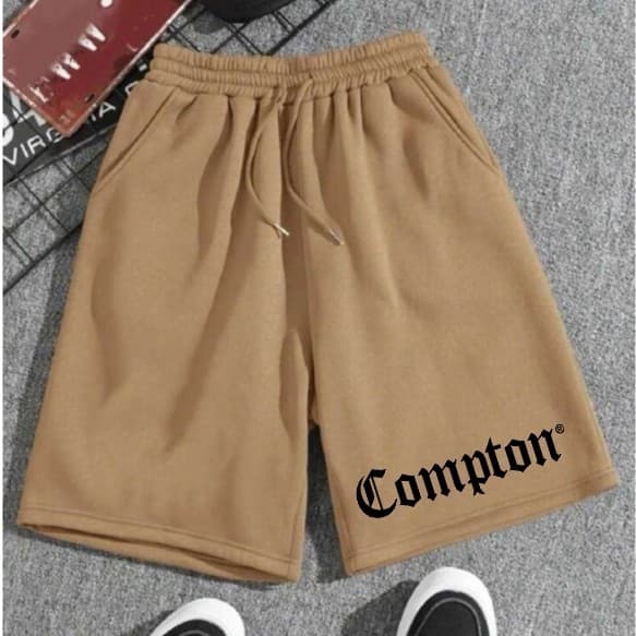 Short de Moletom Bermuda Compton Premium Estilo Mauricinho Masculina Shorts Treino