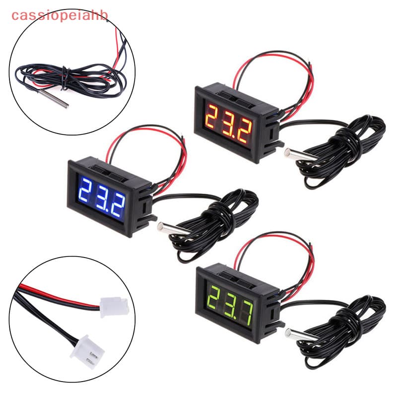 (cassiopeiahb) Medidor Digital De Monitoramento De Temperatura 12V Com Sonda-50 ~ 110 ° C