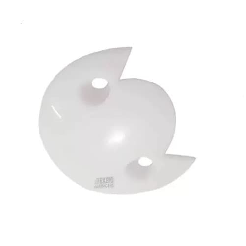KIT COM 12 CANTONEIRA PARA ESPELHO PLASTICO 90° BRANCA 031-1